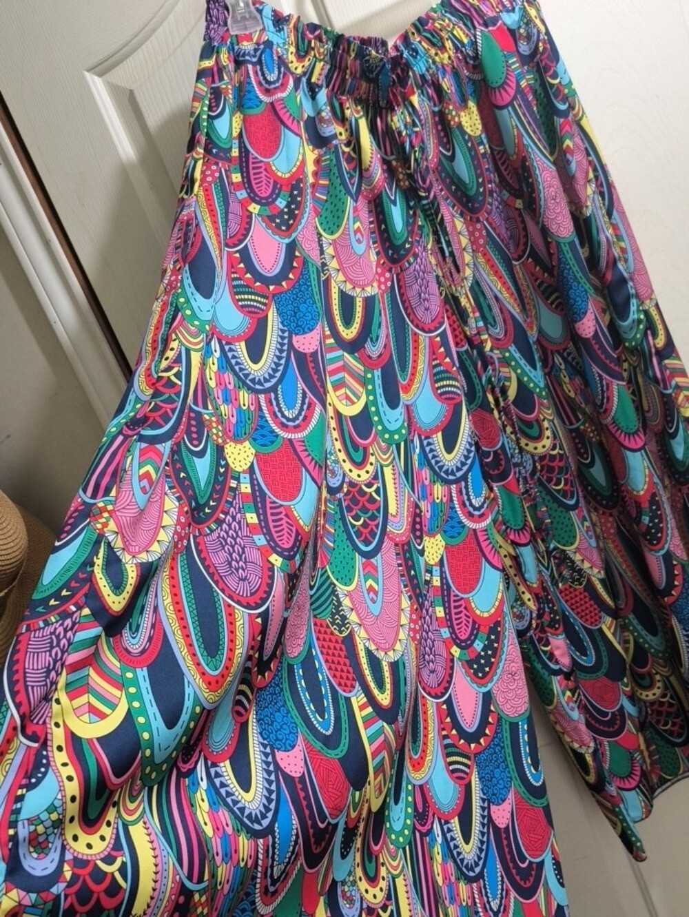 SHEIN Multicolor Printed Wide Leg Pants - Picture 2 of 3